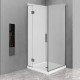 900*900*1950mm Gunmetal Grey Frameless Swing Door Square Shower Box 900*900*1950mm Gunmetal Grey Frameless Swing Door Square Shower Box
